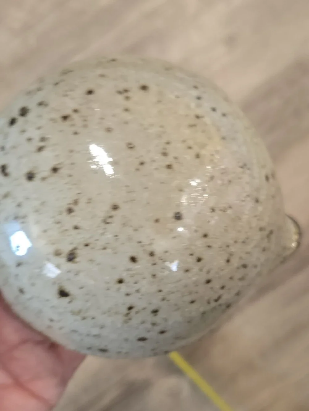Speckled Ceramic Ladle - Creamy Light And Dark Brown Speckle